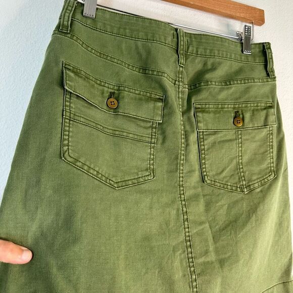 J.Crew Garment Dyed Utility Mini Skirt Women’s 2 Army Green Military Gropcore - Picture 4 of 9